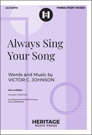 Always Sing Your Song Three-Part Mixed choral sheet music cover Thumbnail